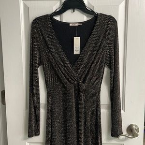 Francescas Lorie Long Sleeve Mini Dress